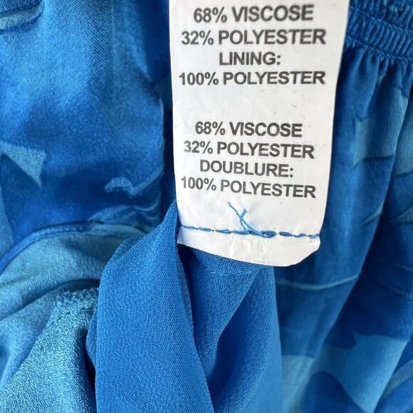 NWT Ramy Brook Blue Dawson Floral Blouson Mini Dress $485 - Picture 13 of 14